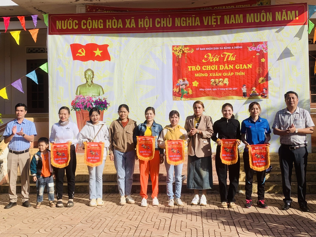 Xã Băng A Drênh tổ chức Hội thi trò chơi dân gian mừng Xuân Giáp Thìn 2024
